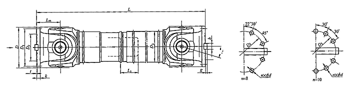 SWC-DH型短伸缩焊接式万向联轴器